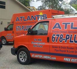 Professional Atlanta sewer camera inspection from Atlantis Plumbing - your sewer inspection expert!